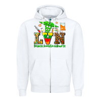 White lvn juneteenth licensed vocational nurse with croc Zipper Hoodie - AdoDesignShop