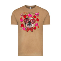 Vintage Camel Valentine's day  english bulldog Vintage Tee - RanaPortraitStore