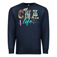 Navy western nurse cna life Premium Sweatshirt - BarkalooDesign