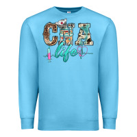 Ocean Blue western nurse cna life Premium Sweatshirt - BarkalooDesign