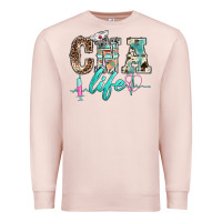 Pale Pink western nurse cna life Premium Sweatshirt - BarkalooDesign