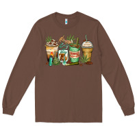 Chestnut highly caffeinated coffee cups Long Sleeve Tee - Zillion Design Studio