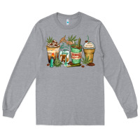 Heather Grey highly caffeinated coffee cups Long Sleeve Tee - Zillion Design Studio