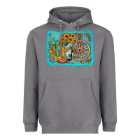Storm western wooden wheel cowboy boots Heavyweight Hoodie - AdoDesignShop