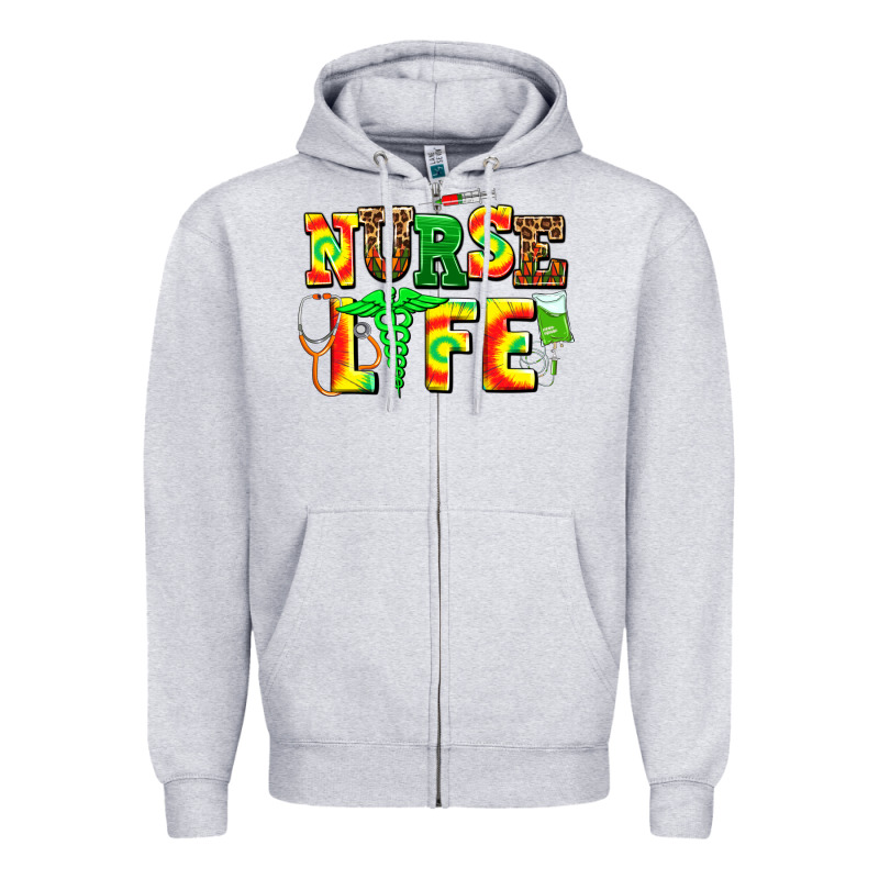 Juneteenth Nurse Life Zipper Hoodie by AdoDesignShop | Teevron