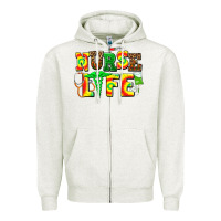 Oatmeal Heather juneteenth nurse life Zipper Hoodie - AdoDesignShop