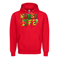 Red juneteenth nurse life Zipper Hoodie - AdoDesignShop