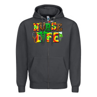 Smoke juneteenth nurse life Zipper Hoodie - AdoDesignShop