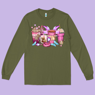 Princess Coffee Cups Long Sleeve Tee Designed By Zillion Design Studio