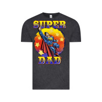 Vintage Black super dad Vintage Tee - BarkalooDesign