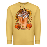 Antique Gold pumpkin spice ice latte Premium Sweatshirt - Jasminsmagicworld