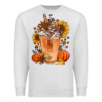 Oatmeal Heather pumpkin spice ice latte Premium Sweatshirt - Jasminsmagicworld
