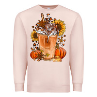Pale Pink pumpkin spice ice latte Premium Sweatshirt - Jasminsmagicworld