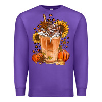 Purple pumpkin spice ice latte Premium Sweatshirt - Jasminsmagicworld