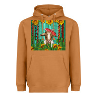 Meerkat goat with sunflower and cactus Heavyweight Hoodie - Artiststas