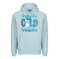 Blue Mist baby its cold outside Premium Hoodie - NancyCooperArtShop
