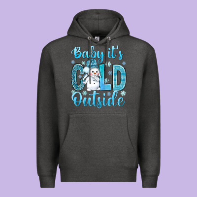 Baby Its Cold Outside Premium Hoodie Designed By Nancycooperartshop