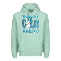 Seafoam baby its cold outside Premium Hoodie - NancyCooperArtShop