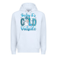 White baby its cold outside Premium Hoodie - NancyCooperArtShop