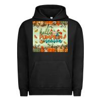 Pigment Black hello pumpkin season tumbler Urban Hoodie - BundleAndBundleShop