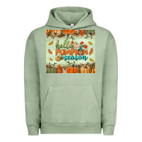 Pigment Oil Green hello pumpkin season tumbler Urban Hoodie - BundleAndBundleShop