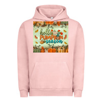Pigment Salmon hello pumpkin season tumbler Urban Hoodie - BundleAndBundleShop