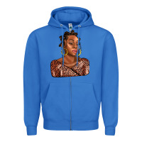 True Royal afro woman Zipper Hoodie - AdoDesignShop