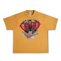 Peanut Butter pug with love glasses Urban Heavy Tee - RanaPortraitStore