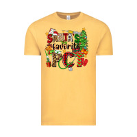 Vintage Mustard santa's favorite pct Vintage Tee - Zillion Design Studio