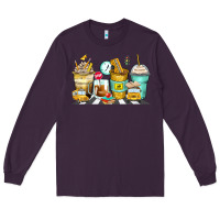 Plum school bus coffee cups Long Sleeve Tee - Zillion Design Studio