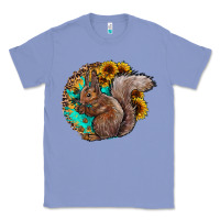 Colony Blue western squirrel with sunflowers Classic Tee - CowhideDigitalArt