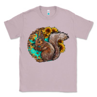 Lilac western squirrel with sunflowers Classic Tee - CowhideDigitalArt