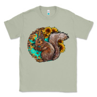 Matcha western squirrel with sunflowers Classic Tee - CowhideDigitalArt