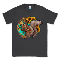 Smoke western squirrel with sunflowers Classic Tee - CowhideDigitalArt