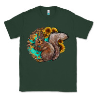 Sports Green western squirrel with sunflowers Classic Tee - CowhideDigitalArt