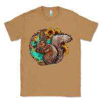 Toasted Coconut western squirrel with sunflowers Classic Tee - CowhideDigitalArt
