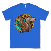 True Royal western squirrel with sunflowers Classic Tee - CowhideDigitalArt