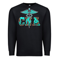 Black western nurse certified nurse assistant medilcal symbol Premium Sweatshirt - BarkalooDesign