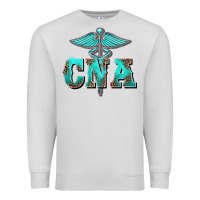 Dove Grey western nurse certified nurse assistant medilcal symbol Premium Sweatshirt - BarkalooDesign
