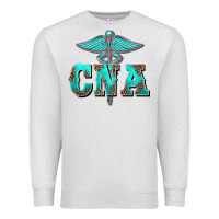 Oatmeal Heather western nurse certified nurse assistant medilcal symbol Premium Sweatshirt - BarkalooDesign