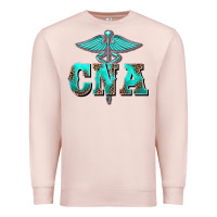 Pale Pink western nurse certified nurse assistant medilcal symbol Premium Sweatshirt - BarkalooDesign
