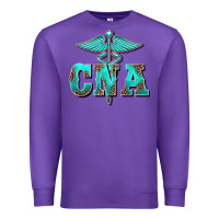Purple western nurse certified nurse assistant medilcal symbol Premium Sweatshirt - BarkalooDesign