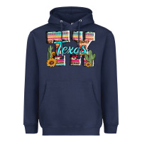Navy texas tx aztec cactus leopard Heavyweight Hoodie - AdoDesignShop