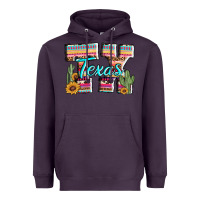 Plum texas tx aztec cactus leopard Heavyweight Hoodie - AdoDesignShop