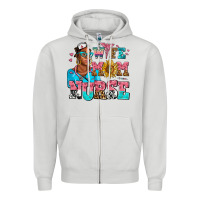 Dove Grey afro wife mom nurse Zipper Hoodie - AdoDesignShop