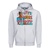 Heather Grey afro wife mom nurse Zipper Hoodie - AdoDesignShop