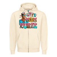 Sandshell afro wife mom nurse Zipper Hoodie - AdoDesignShop