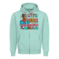 Seafoam afro wife mom nurse Zipper Hoodie - AdoDesignShop