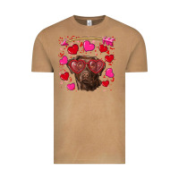 Vintage Camel Valentine's day  labrador retriever Vintage Tee - RanaPortraitStore