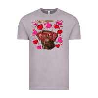 Vintage Zinc Valentine's day  labrador retriever Vintage Tee - RanaPortraitStore